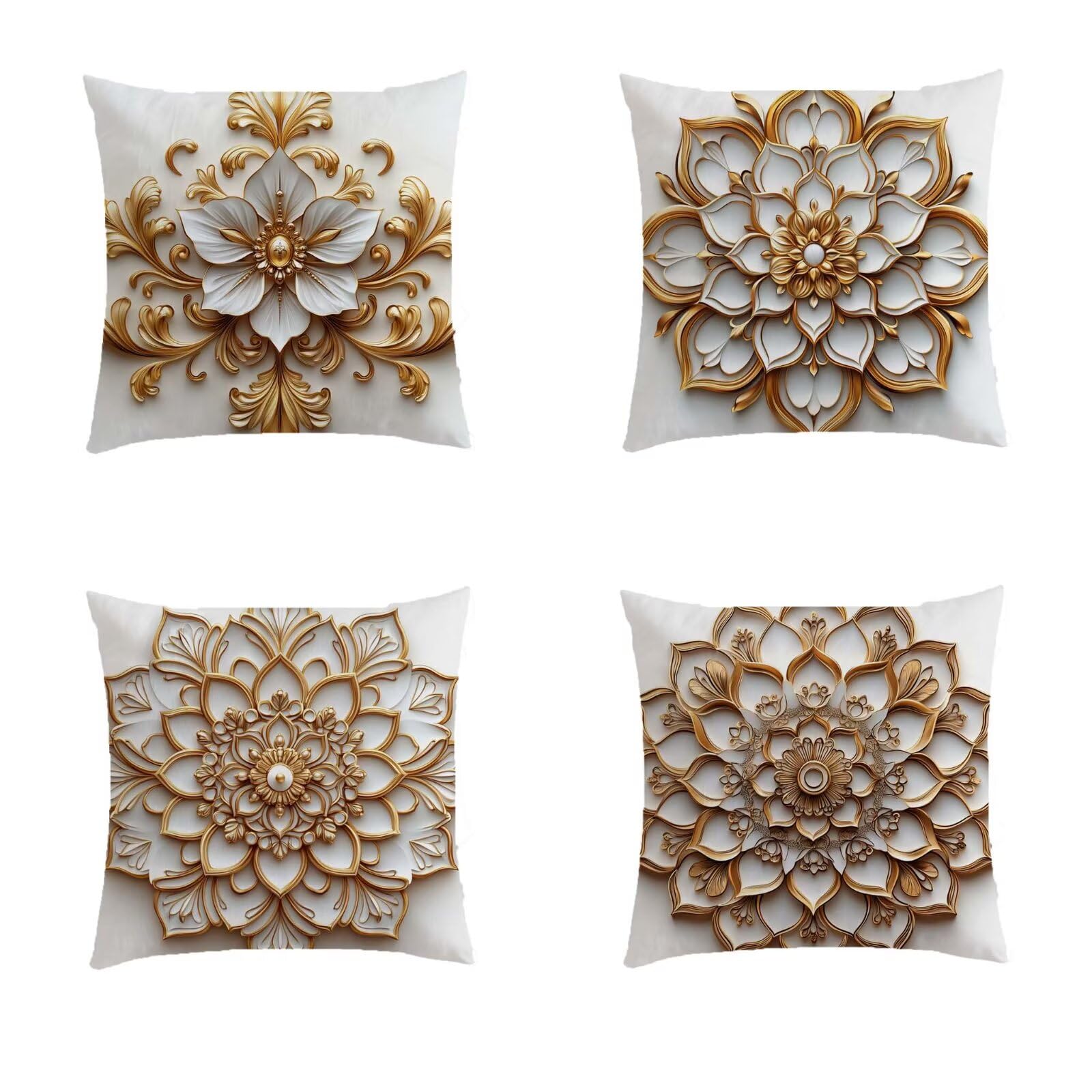 Housse de coussin 80x80cm double face pour rénover vos vieux coussins de jardin