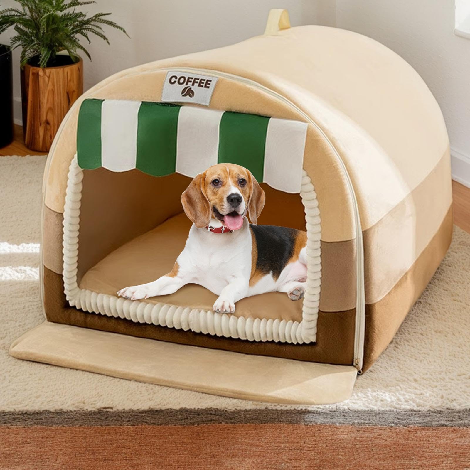 Cama De Perro, Cama De Interior para Perros, Cama Lavable para Mascotas, Cama De Tienda De Descanso Caliente De Invierno para Gatos De Mascota, De Dormir Desmontable para Gatos, Chie | Cama De Tienda De Descanso Caliente De Invierno para Gatos De Mascota,