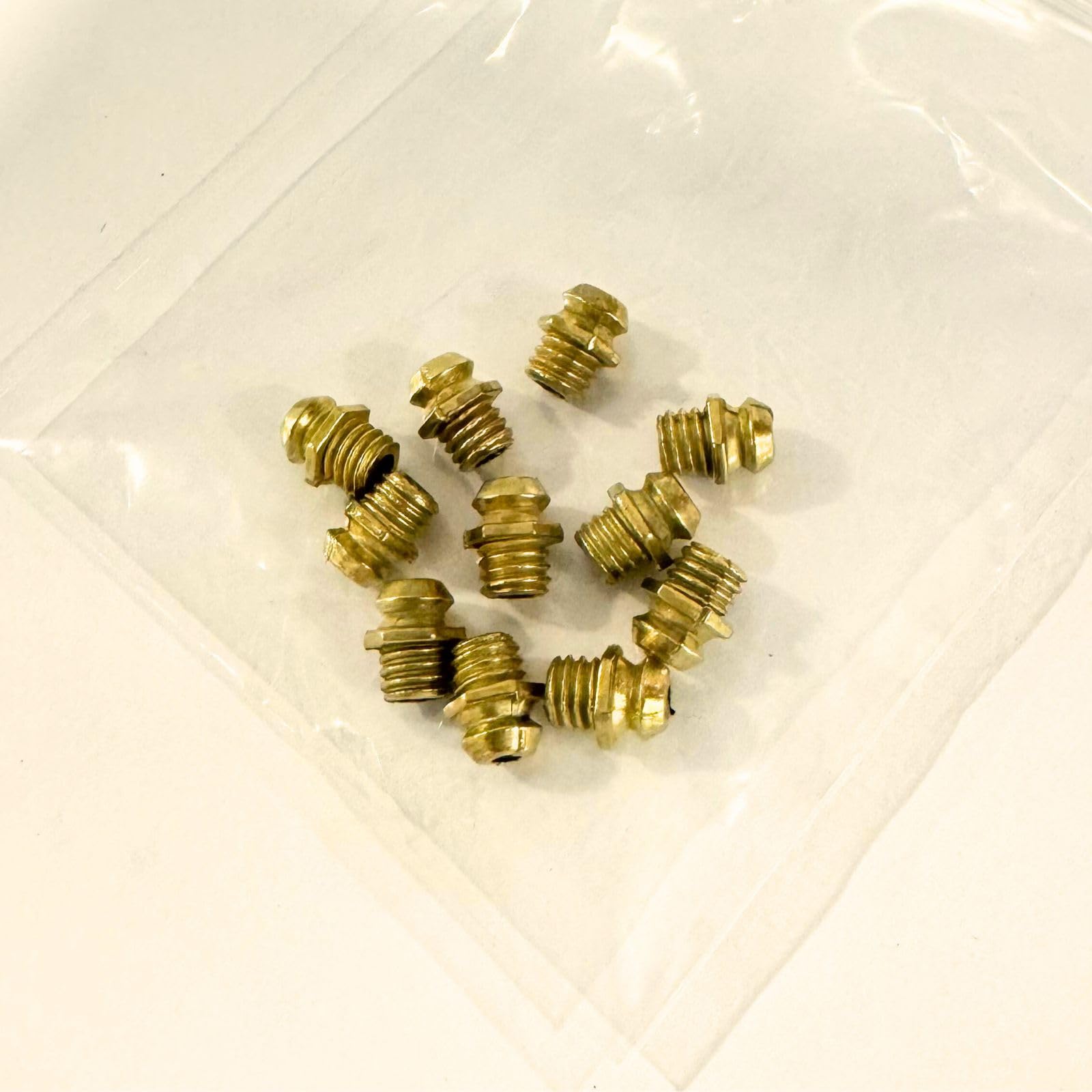 Zerk Fitting M5 Metric Male Thread Brass Grease for LONGRUNFORU industrial caster Accessories(10pc)