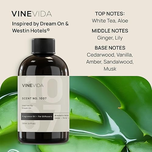 Miniatura 4 de VINEVIDA Difusor sin agua y 3 aceites de fragancia hoteleros más vendidos, difusor de aceite esencial para el hogar, difusor de aire de fragancia de