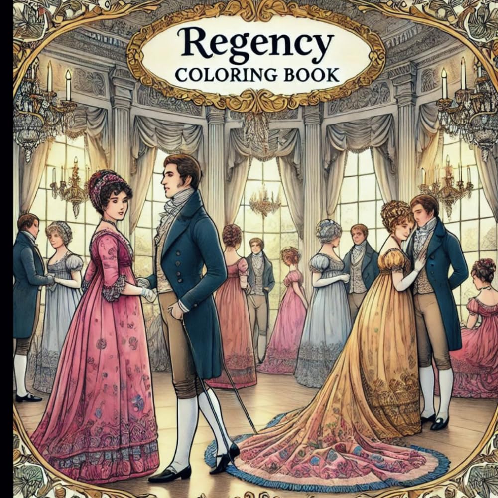 REGENCY Coloring Book (Cerise Papeterie Ladies' Coloring Collection)