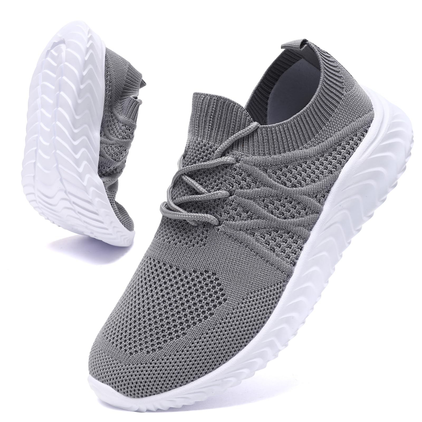 UNQWQZ Sportschuhe Damen Sneaker Leicht Hallenschuhe Turnschuhe Bequem Laufschuhe Slip-On Tennisschuhe Running Schuhe Damen Outdoor