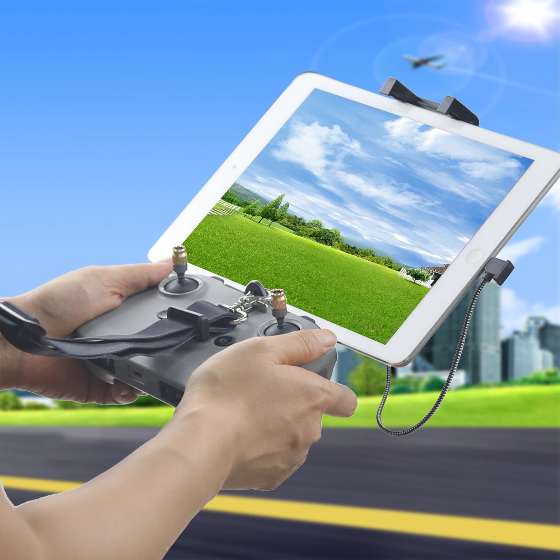 Supporto per tablet RC-N3, N2, N1, N1C da 7,9 a 11 pollici, con cavo RC, cordino per DJI Air 3S/3/2S/2, Mini 4K/2 SE/5/4 Pro/3, Neo, Flip, Mavic 3 controller, accessori di controllo serie