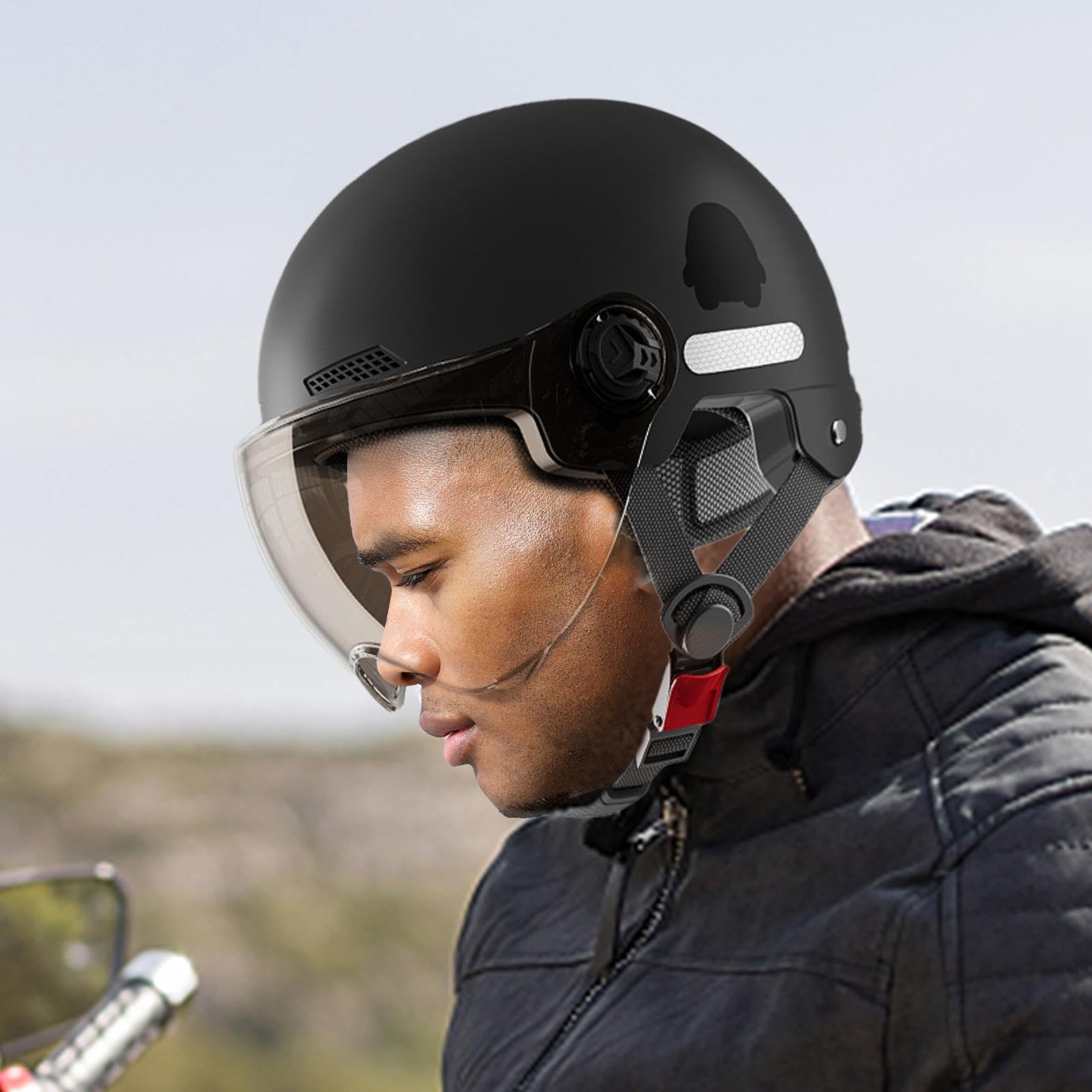 Casco da sci per adulti, casco da bici | Mountain Road – Casco da sci con occhiali protettivi, casco da snowboard per attrezzature da snowboard