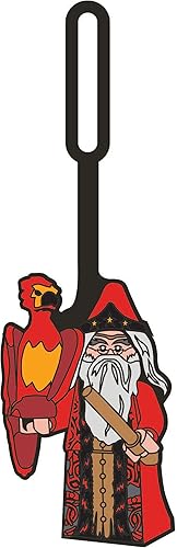 Lego - Etiqueta de silicona para equipaje de Harry Potter para viajes, maleta, mochila, bolsa de playa de verano, Dumbledore (53255) con superficie