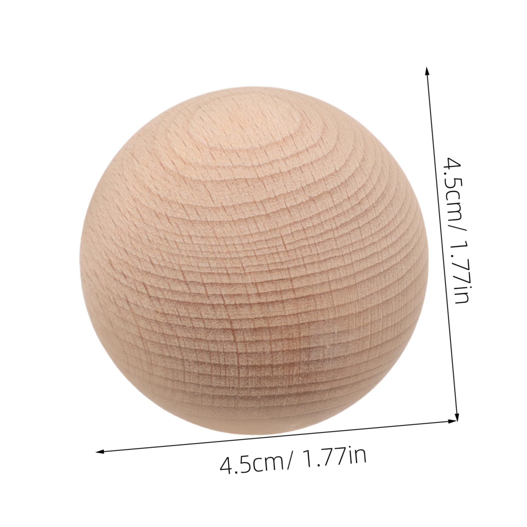 HONMEET Boys and Girls Outdoor Fun: Golf Ball Set Includes 3 Wooden Balls for Bocce Mini Golf and Sports Play