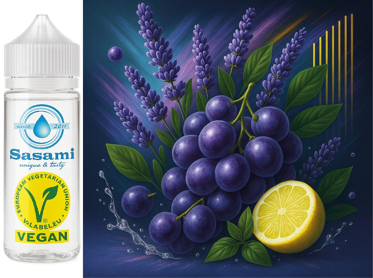 Purple Fog – lawenda winogrono aromat koncentrat – Wegański – Sasami – 100ml