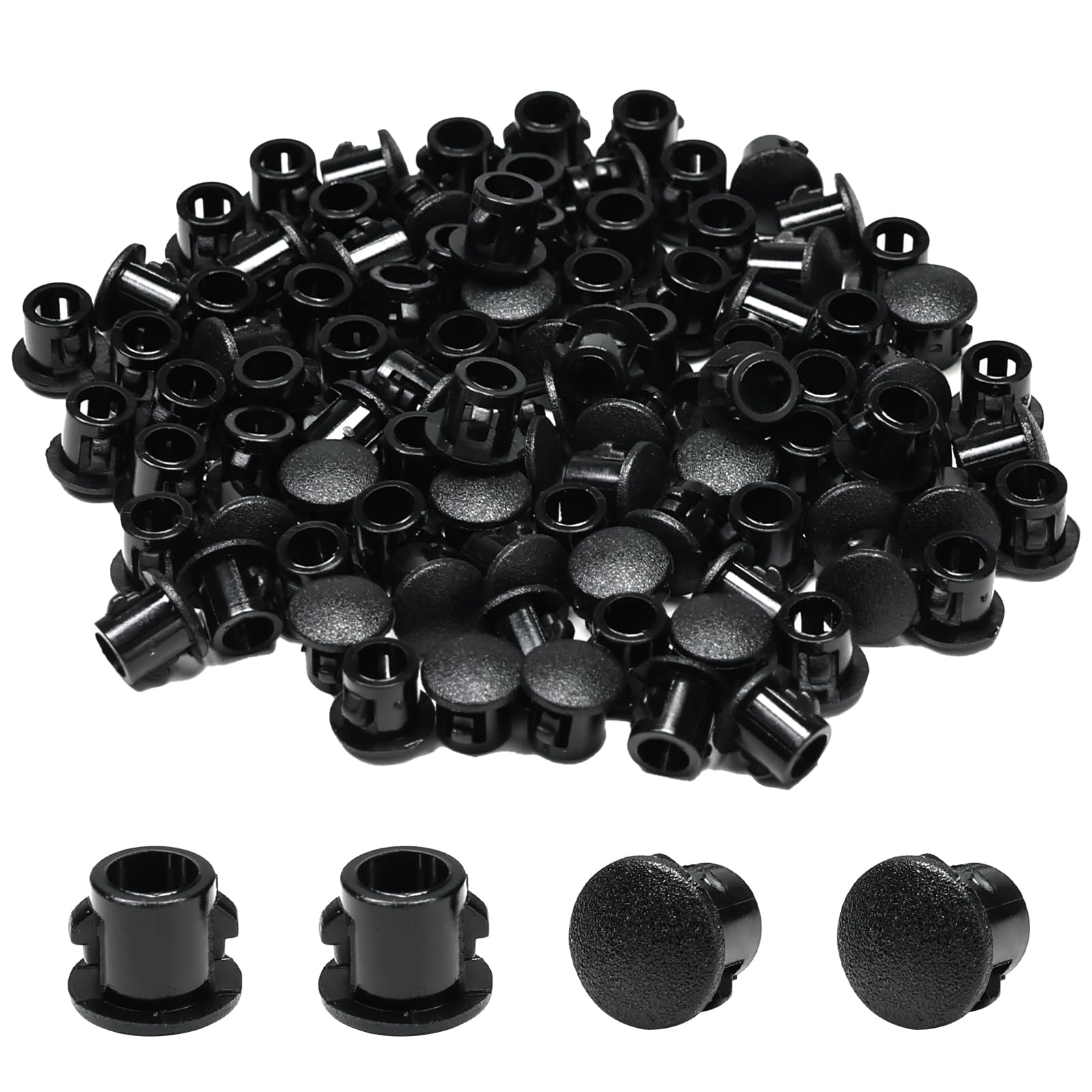 100PCS 0.19 in/5 mm Plastic Hole Plugs