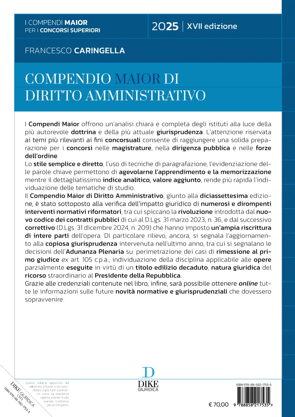 Compendio di diritto amministrativo. Ediz. maior. Con aggiornamento online
