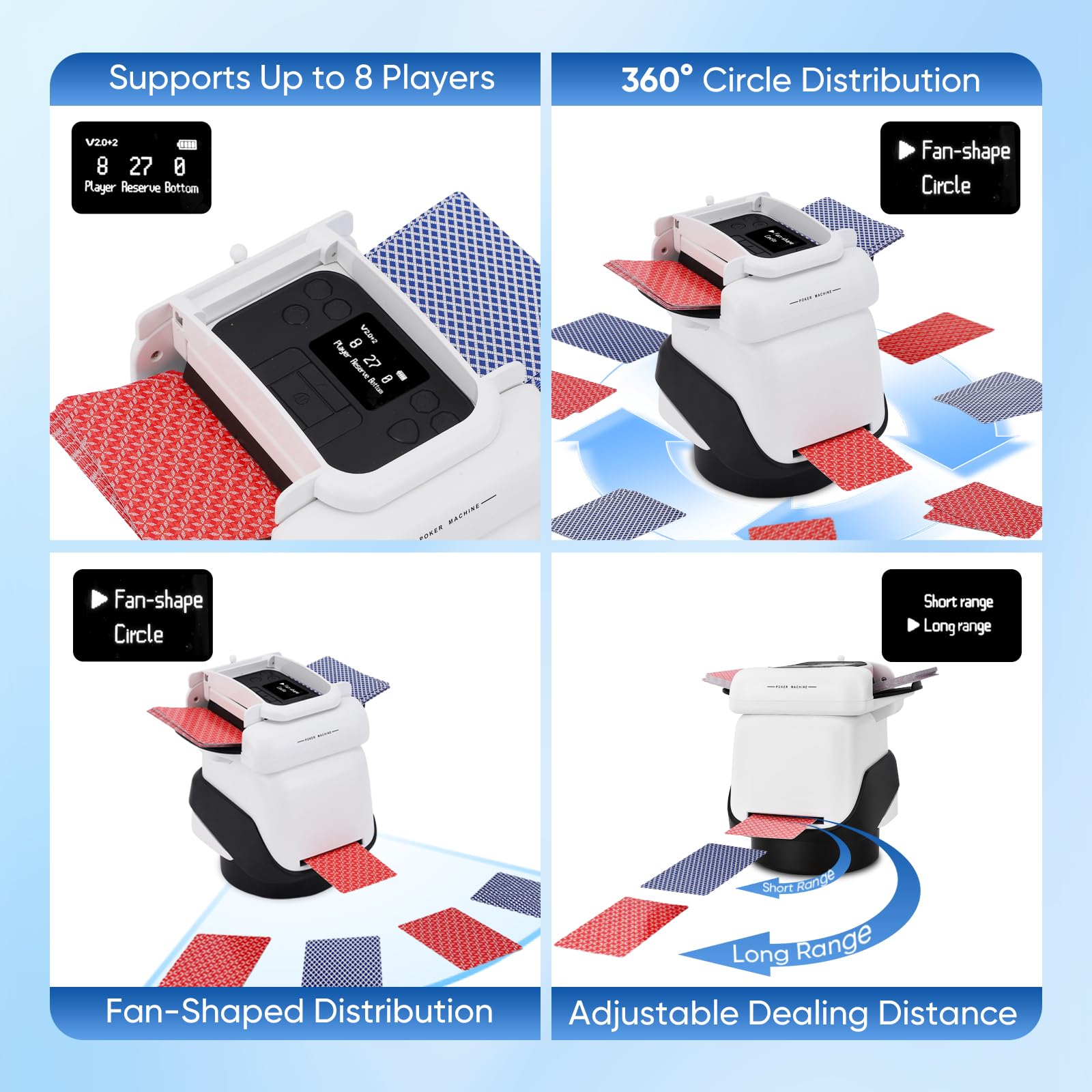 Miscelatore e Distributore di Carte Automatico 2 in 1