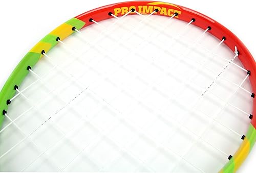 Miniatura 3 de Pro Impact Raquetas de tenis para niños y jóvenes, entrenamiento de agarre, ligeras, marco duradero, agarre cómodo, con cuerdas unidas para