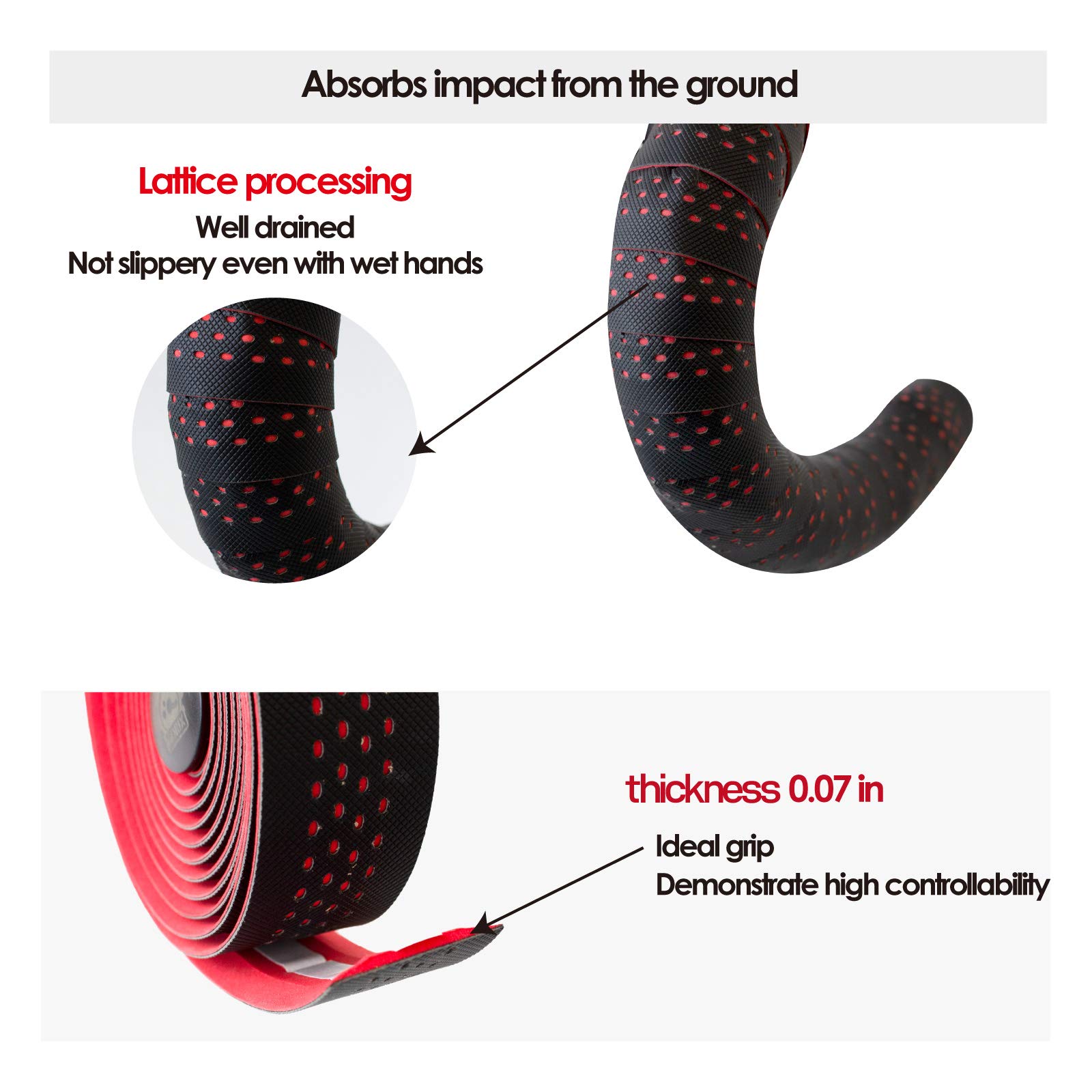 Amazon.co.jp: GORIX バーテープ ハンドルバーグリップラップ+2