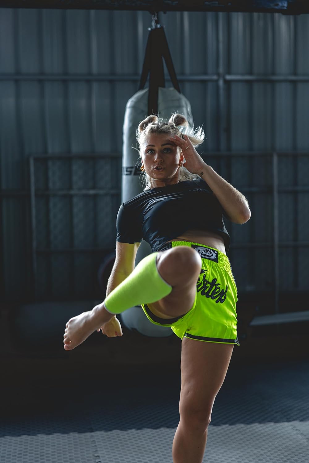 Fairtex Slim Cut Muay Thai Boxing Shorts - BS1706 (Green, X-Large)