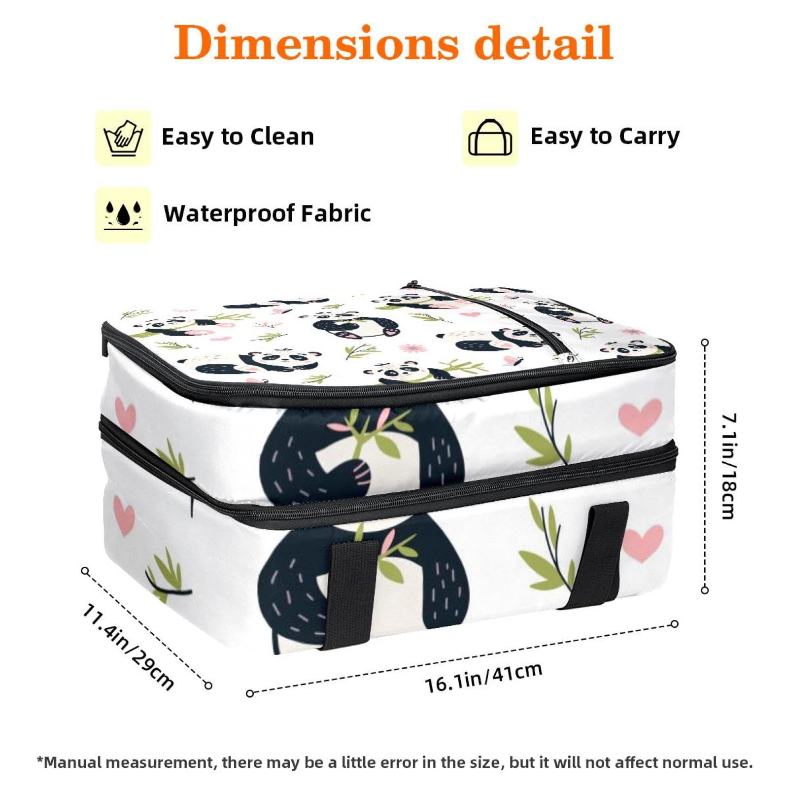 Grand sac à déjeuner isotherme pour homme et femme, double couche, étanche, étanche, réutilisable, sac fourre-tout pour le travail, l'école, le pique-nique, la plage, le camping, les voyages, motif