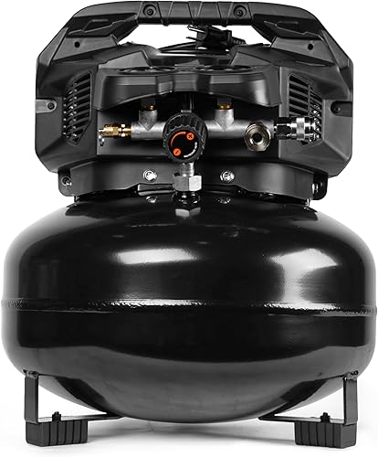 Miniatura 6 de WEN Compresor de aire, 6 galones, sin aceite, estilo panqueque (AP6092)