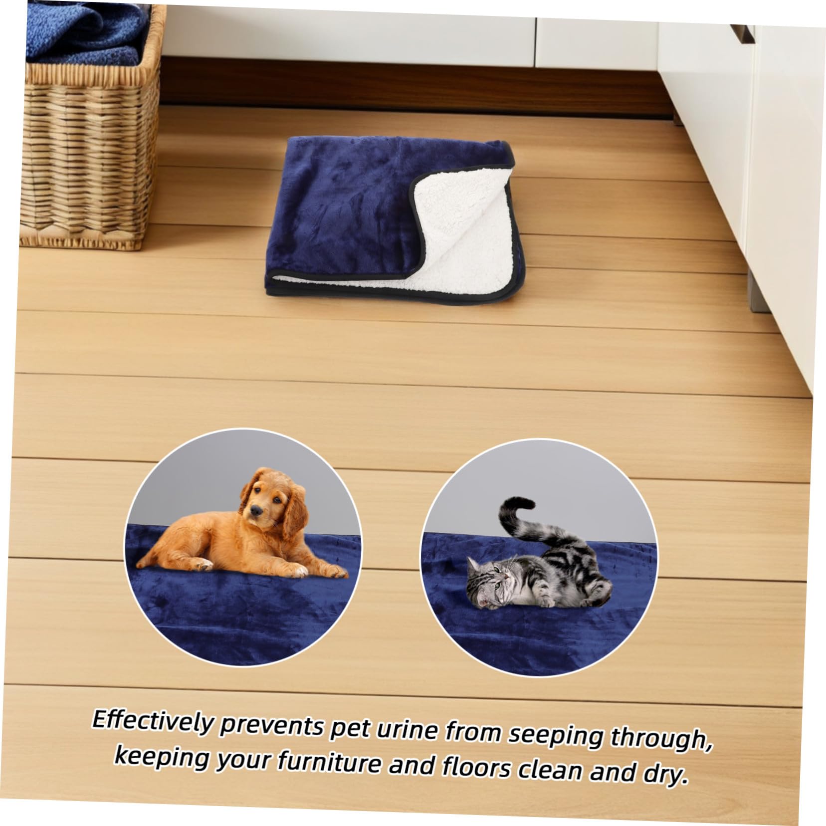 BESPORTBLE Couverture Imperméable pour Chien Plaid Doux et Lavable Protection Urine pour Lit et Voiture Couverture Chaude Multifonction pour Animaux