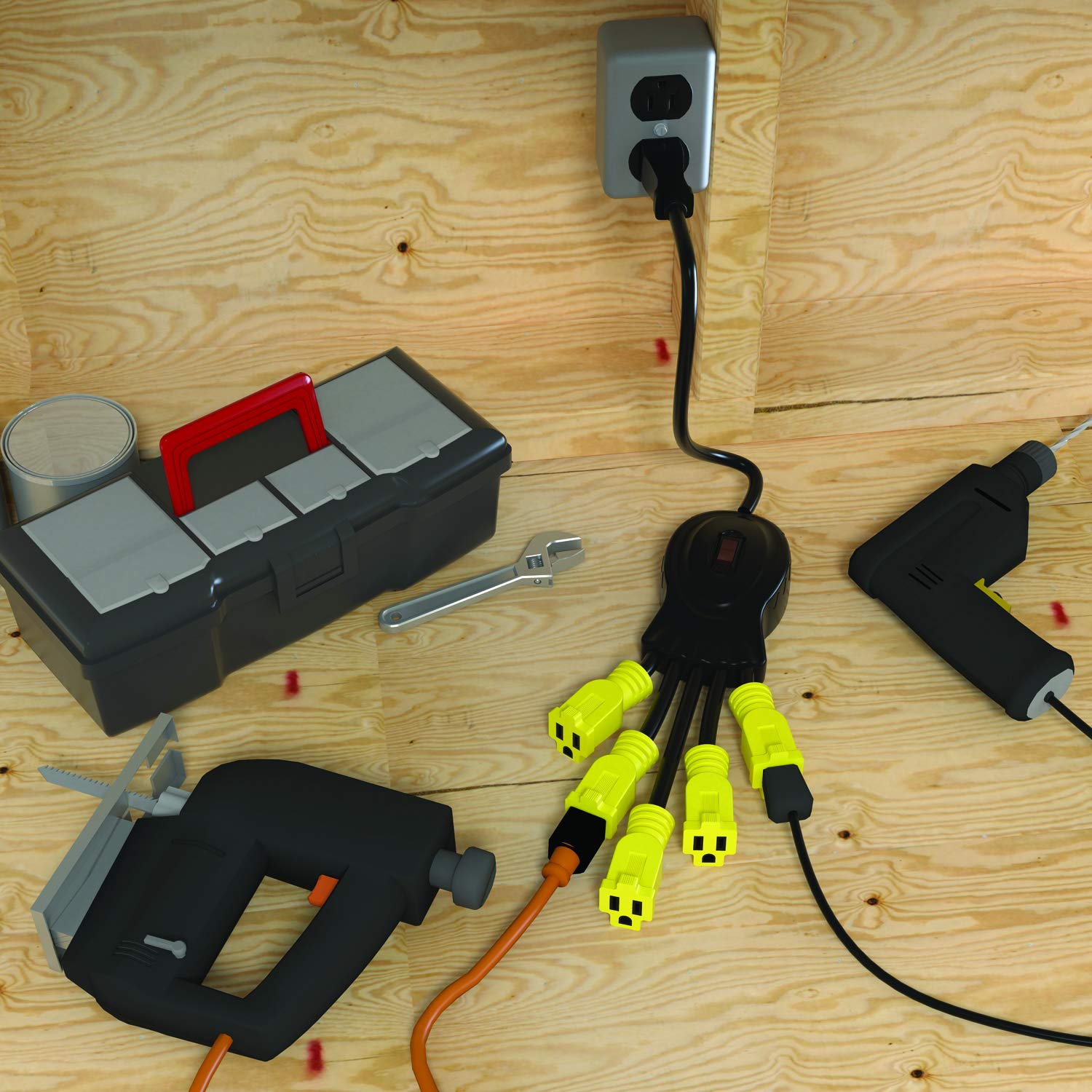 STANLEY PowerSquid: 5 Outlet Multiplier -3 STANLEY PowerSquid: 5 Outlet Multiplier -3