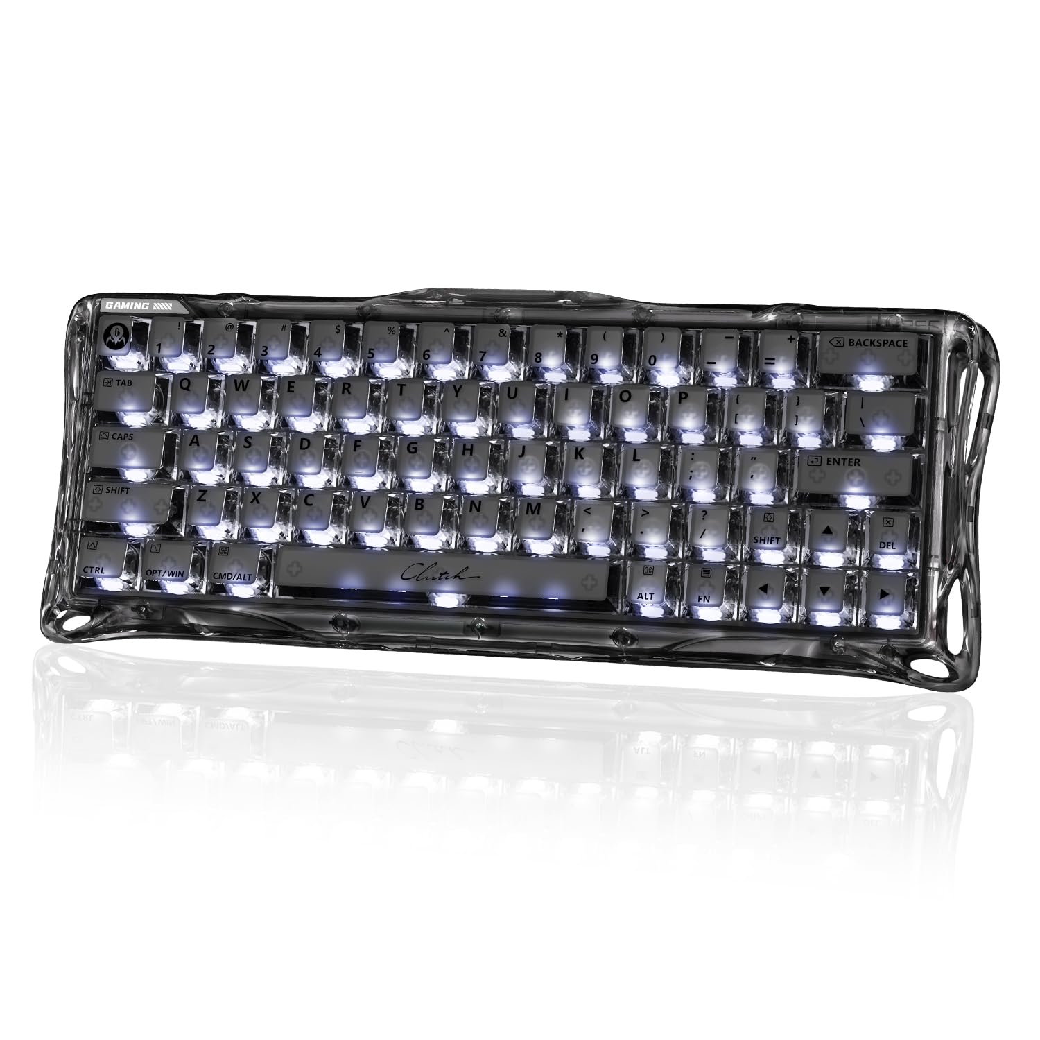 GravaStar Mercury V60 Teclado Gaming Magnético, 8000Hz Polling Rate, Rapid Trigger Switches Hall Effect, Precisión 0.005mm, Hot-Swap, RGB (Onyx Crystal, QZERTY)