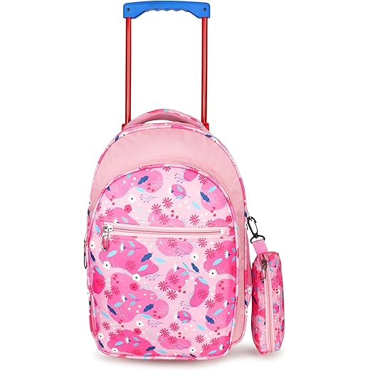 Kids School Trolley Backpack - Pink