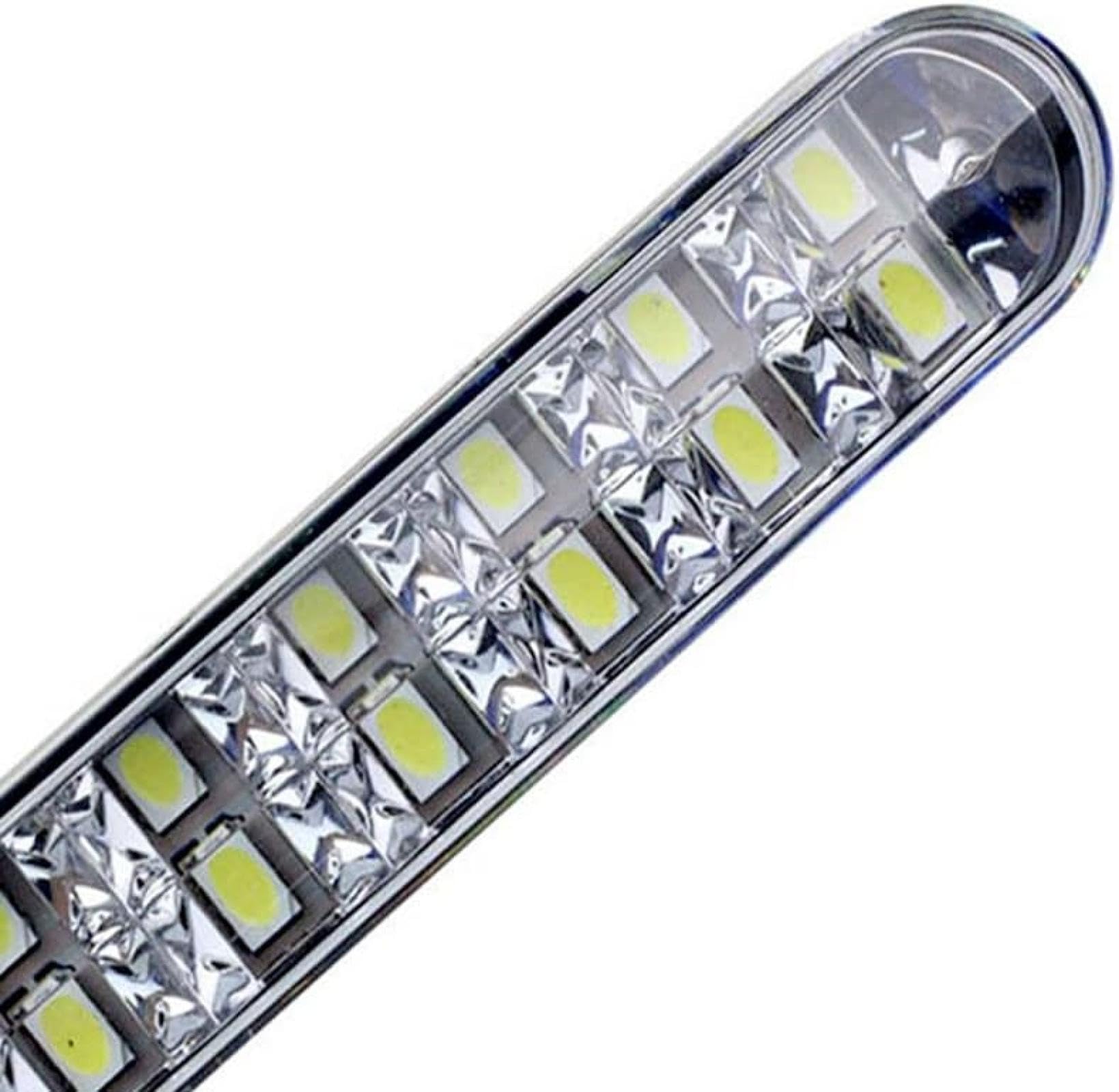 Mistlampen Światła 2 szt. Światła do jazdy dziennej samochodu DRL Dla SUV ciężarówki 12V bursztynowo-biała listwa oświetleniowa przeciwmgielna do jazdy ze streamerem