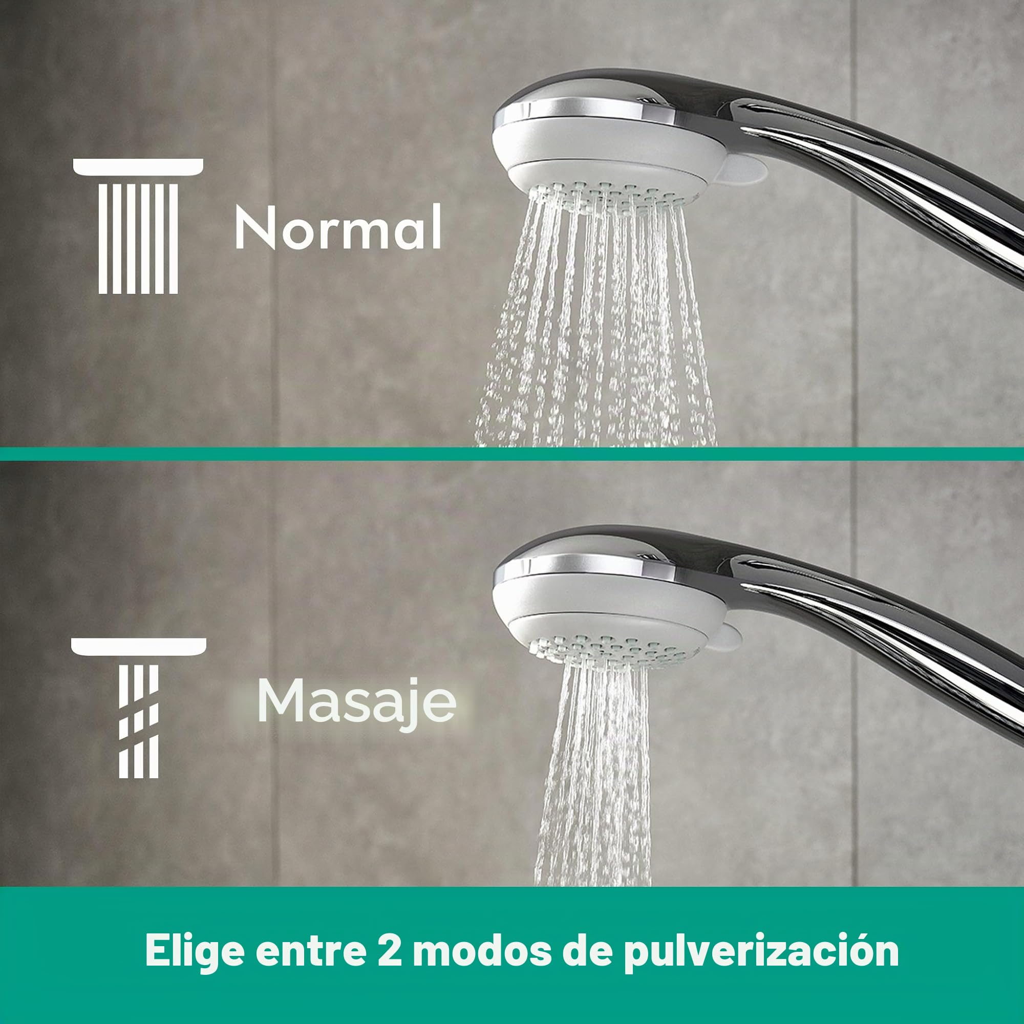 hansgrohe Crometta 85 - ducha de mano, alcachofa de ducha con 2 tipos de chorro, cabezal de ducha redondo (⌀ 85 mm), con sistema antical, cromo, 28562000