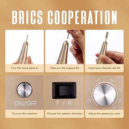Miniatura 7 de Taladros de uñas para uñas acrílicas  Taladro BTArtbox 30000 RPM para uñas de gel uso hogareño y profesional