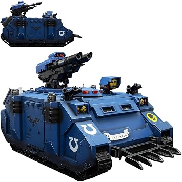 JOYTOY Warhammer 40K Ultramarines 1/18 Action Figures Ultramarines Razorback with Twin lascannon Model Collection