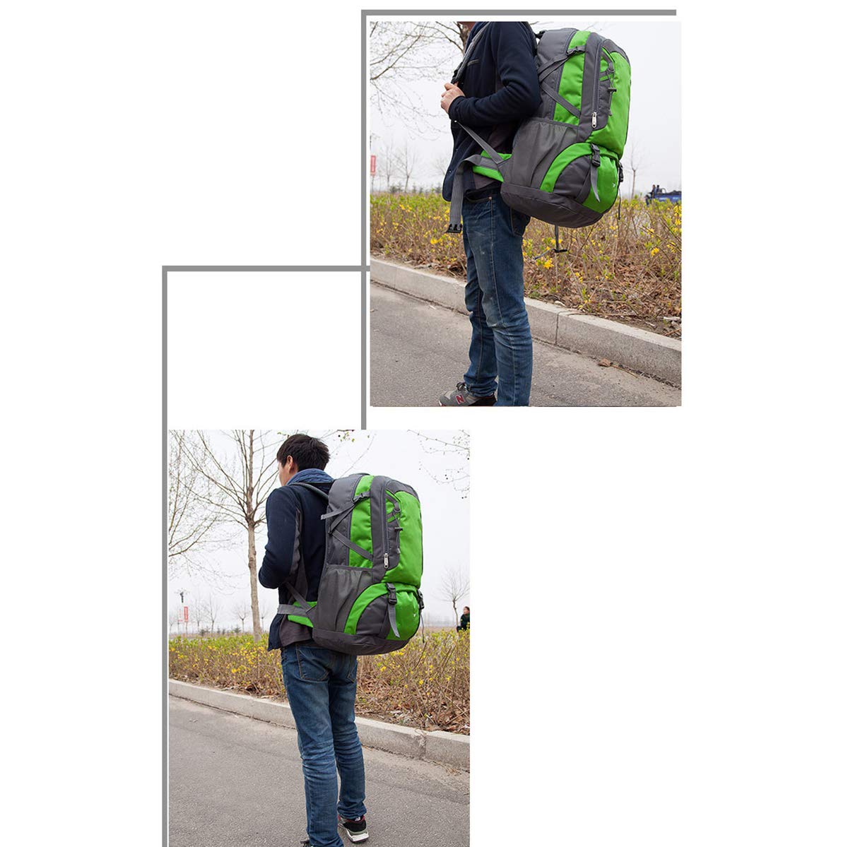 70L Mochila Al Aire Libre, Yendo De Excursión, Impermeable Y Resistente A La Rotura Mochila De Senderismo para Hombre Y Mujer, Al Aire Libre Equipo para Deportes