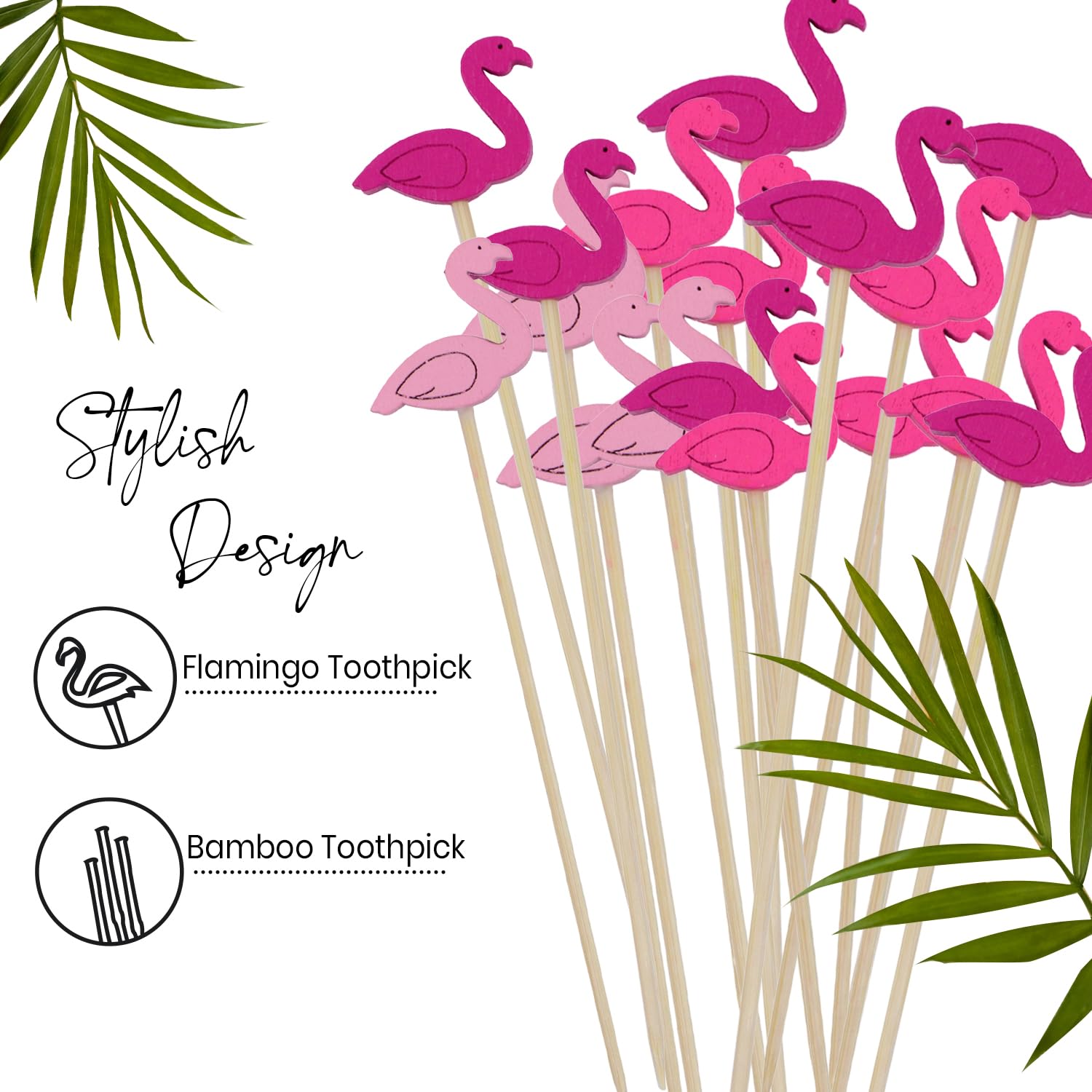 Amazon.com | Flamingo Food Picks, Set of 200 Sticks - 4.7