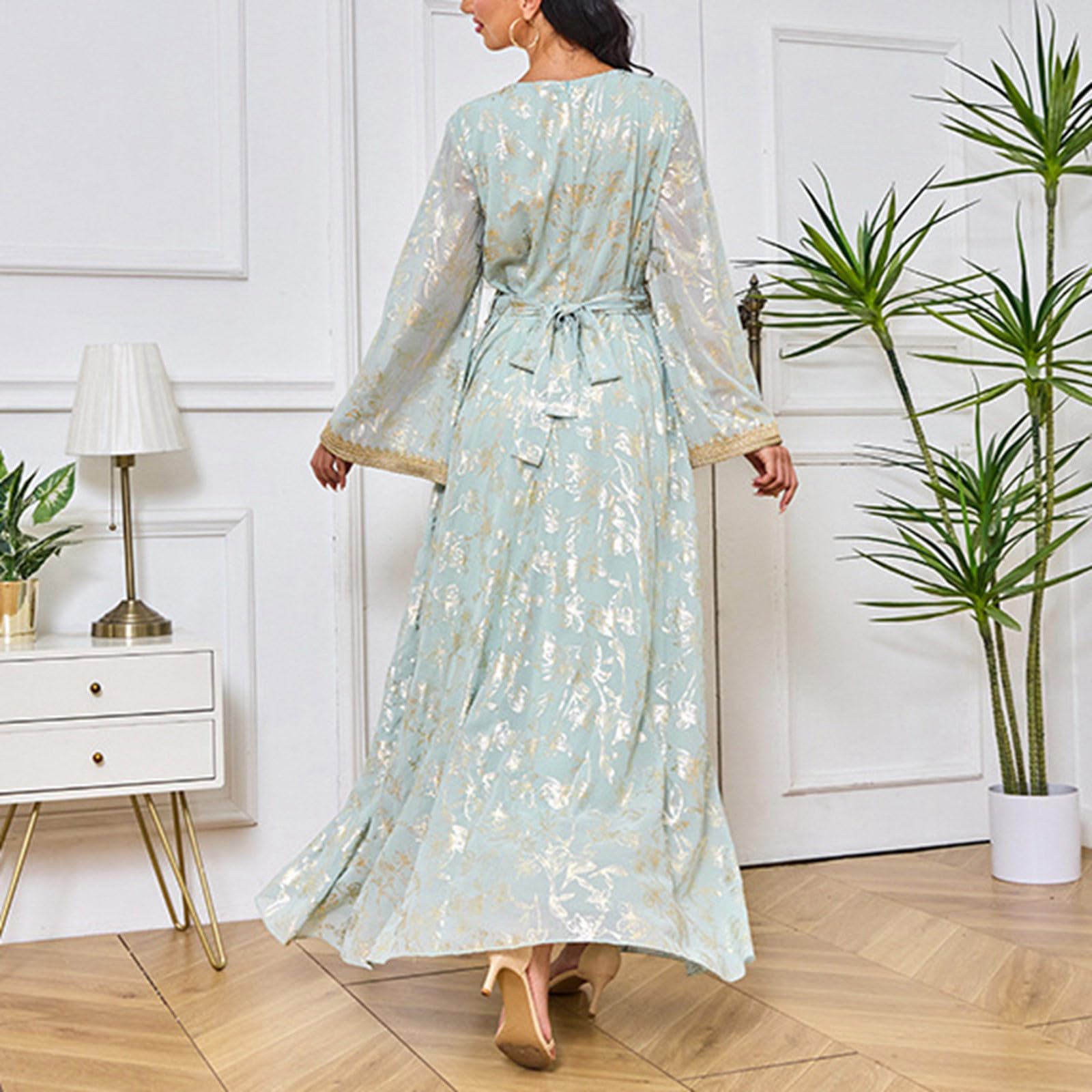 Genérico - Vestido para mujer, elegante, elegante, de noche, cóctel, ceremonia, informal, talla grande, encaje fluido, mediados de largo, boda, fiesta, verano, primavera, sexy A41