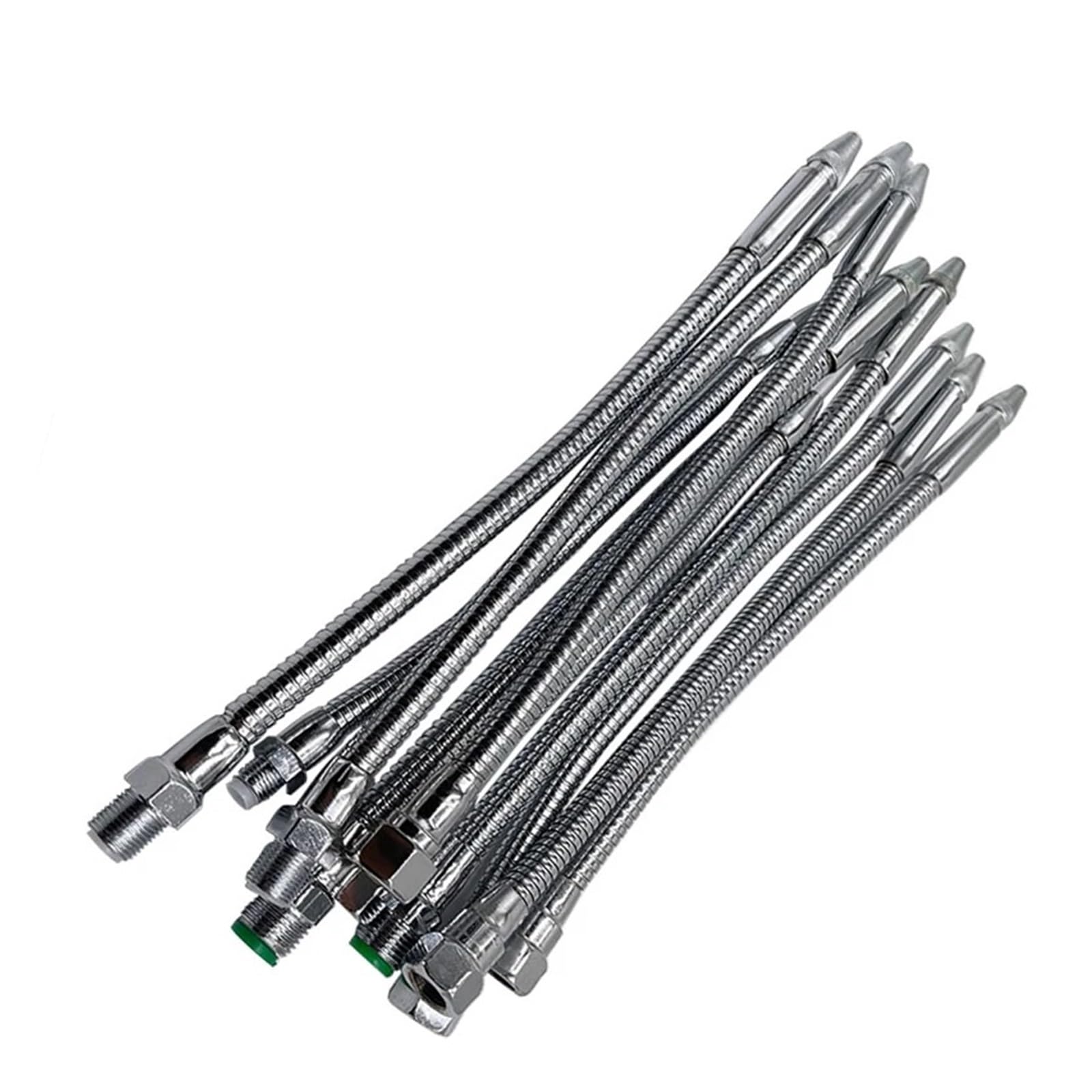 Tubo Flexible de Metal for refrigeración de aceite y agua, boquilla de pulverización de refrigeración de rosca de 300mm-700mm, cabeza redonda de 1/4, 3/8 y 1/2 for máquina CNC/millin(1/4 500mm)