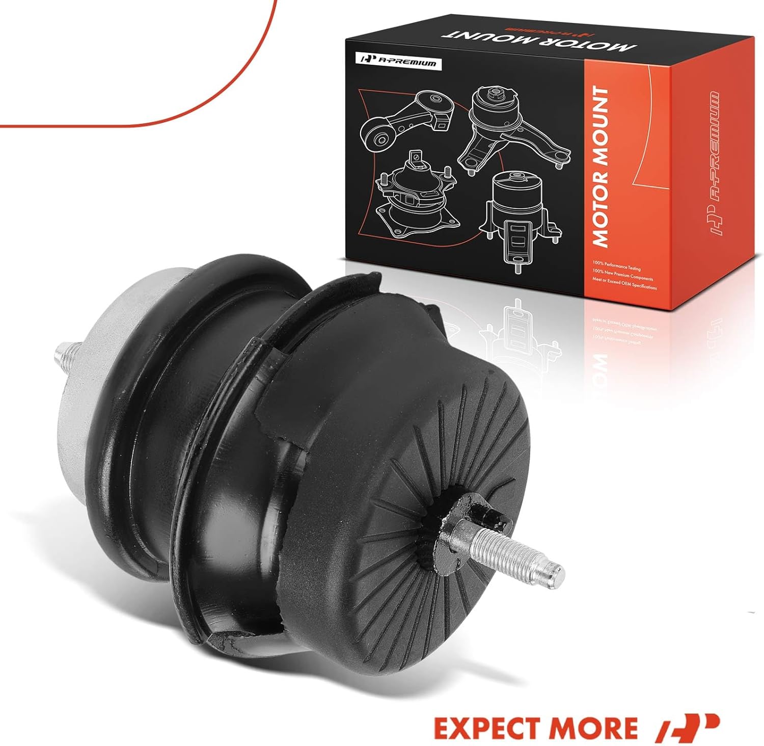 A-Premium Front Left or Right Engine Motor Mount Compatible with Infiniti G25 2011-2012, G35 2007-2008, M35 2009-2010, QX70 2014-2017, FX35 2009-2012, FX37 2013, EX35 2008-2012, RWD