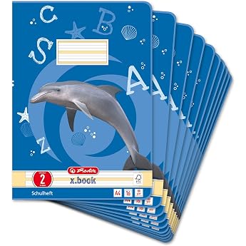 Herlitz 3321700 exercise book A4 ruling 02 16 sheets 10 pack