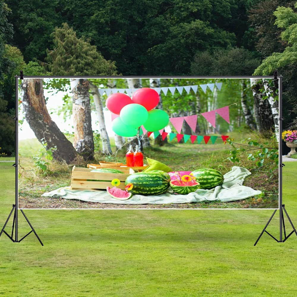 AOFOTO Fotohintergrund 1,5x1 M – Sommer-Wassermelonen-Design, Aus Vinyl, Für Studio, Partys & Dekoration