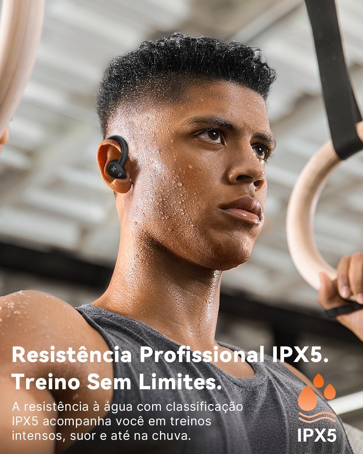 Fones de Ouvido Sem Fio Esportivos Bluetooth 5.4, Intra-auricular SportFree com Gancho, 30h de Bateria, IPX5 à Prova de Água, Estéreo HiFi, Design LED Display e Controles Toque para Corrida Academia Fones de Ouvido Sem Fio Esportivos Bluetooth 5.4, Intra-auricular SportFree com Gancho, 30h de Bateria, IPX5 à Prova de Água, Estéreo HiFi, Design LED Display e Controles Toque para Corrida Academia
