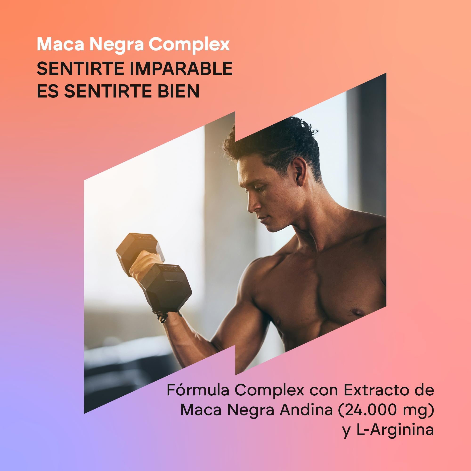 Maca Negra Andina 32.000mg - Potencia 20:1 + Energia con L-Arginina + Zinc + B6 + B12 - Maca Peruana para Hombre y Mujer - 120 Cápsulas Black Maca Complex Nutralie