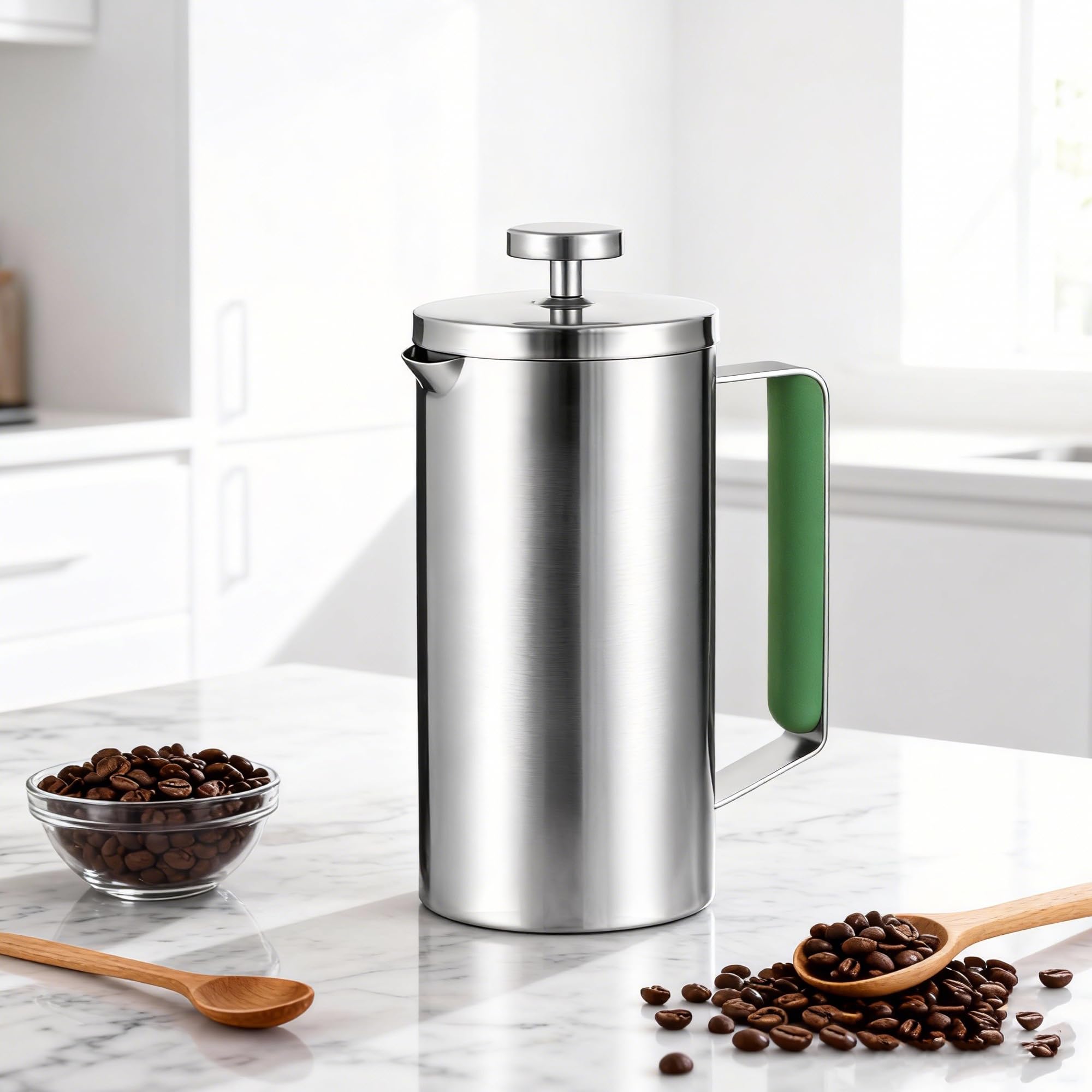 WORBIC 21 oz French Press Green Handle