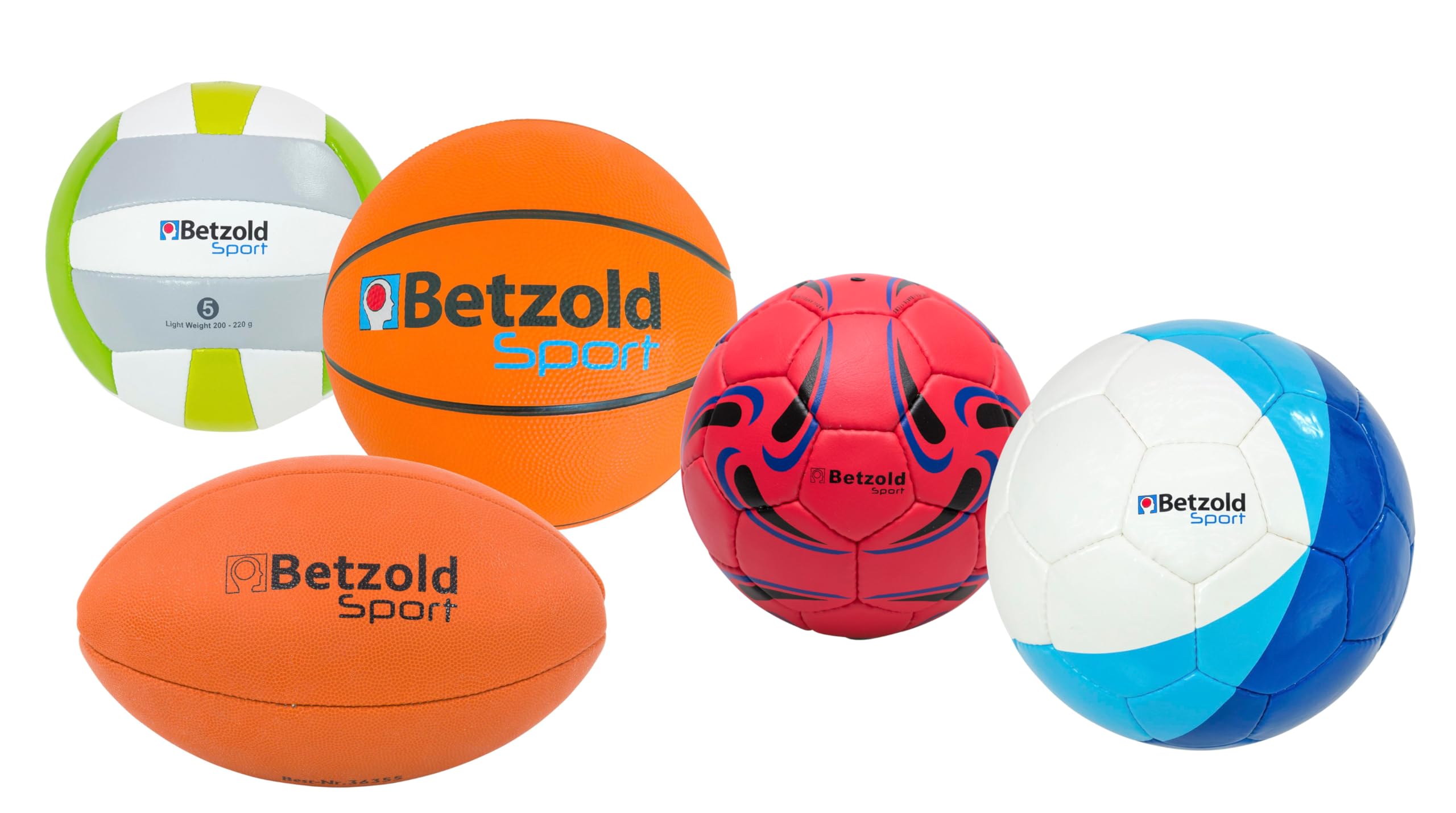 Betzold - Ball-Set - Schulsport Sportbälle Fußball Volleyball Rugby Handball Basketball