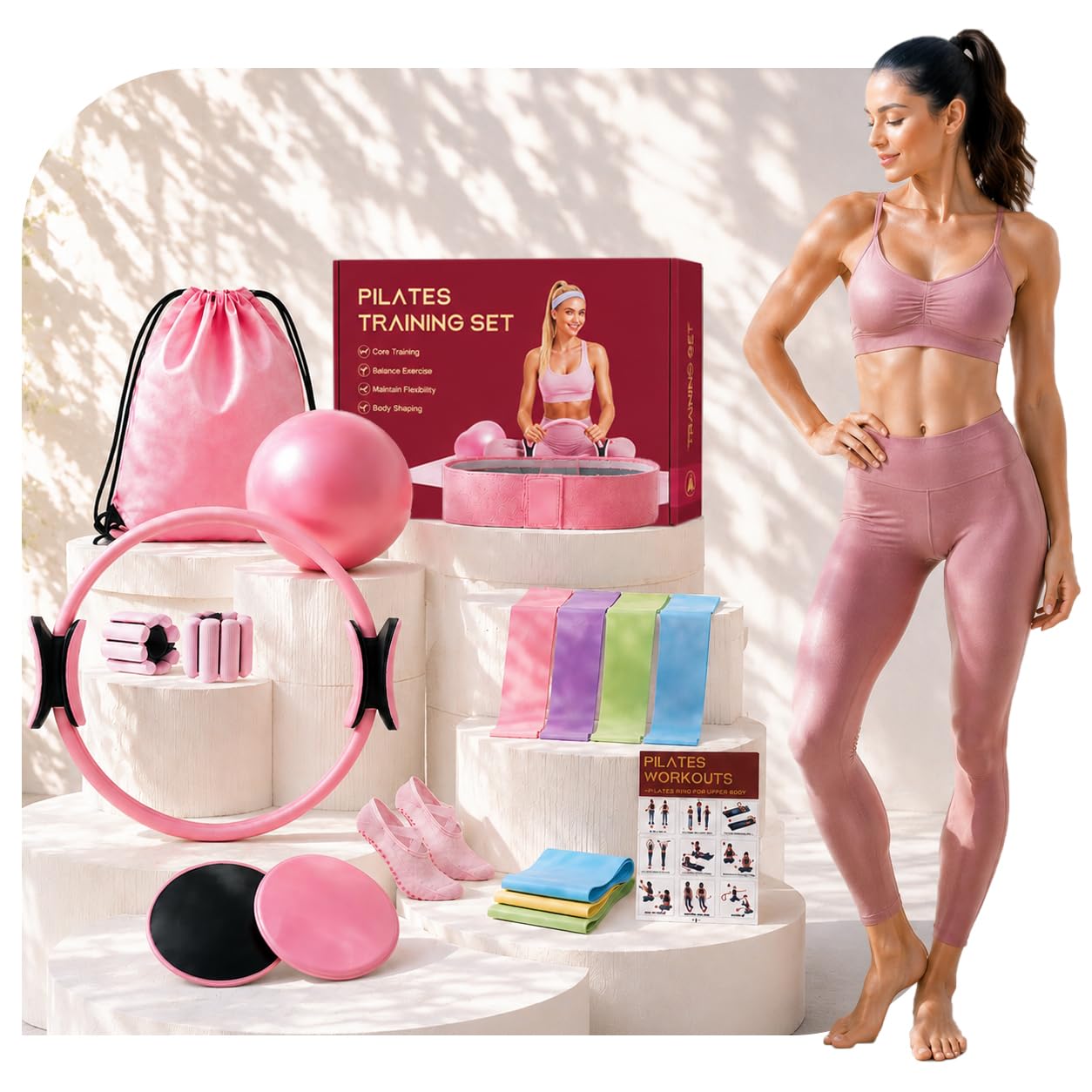 Chobokiang 15-in-1 Pilates Kit