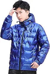 Casaco de inverno masculino jaqueta acolchoada grossa quente parka jaquetas com capuz jaqueta masculina leve ao ar livre
