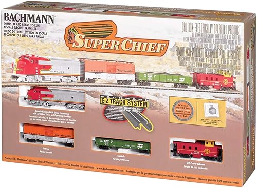 Miniatura 3 de Bachmann Trains - Juego de tren eléctrico Super Chief listo para correr - Escala N