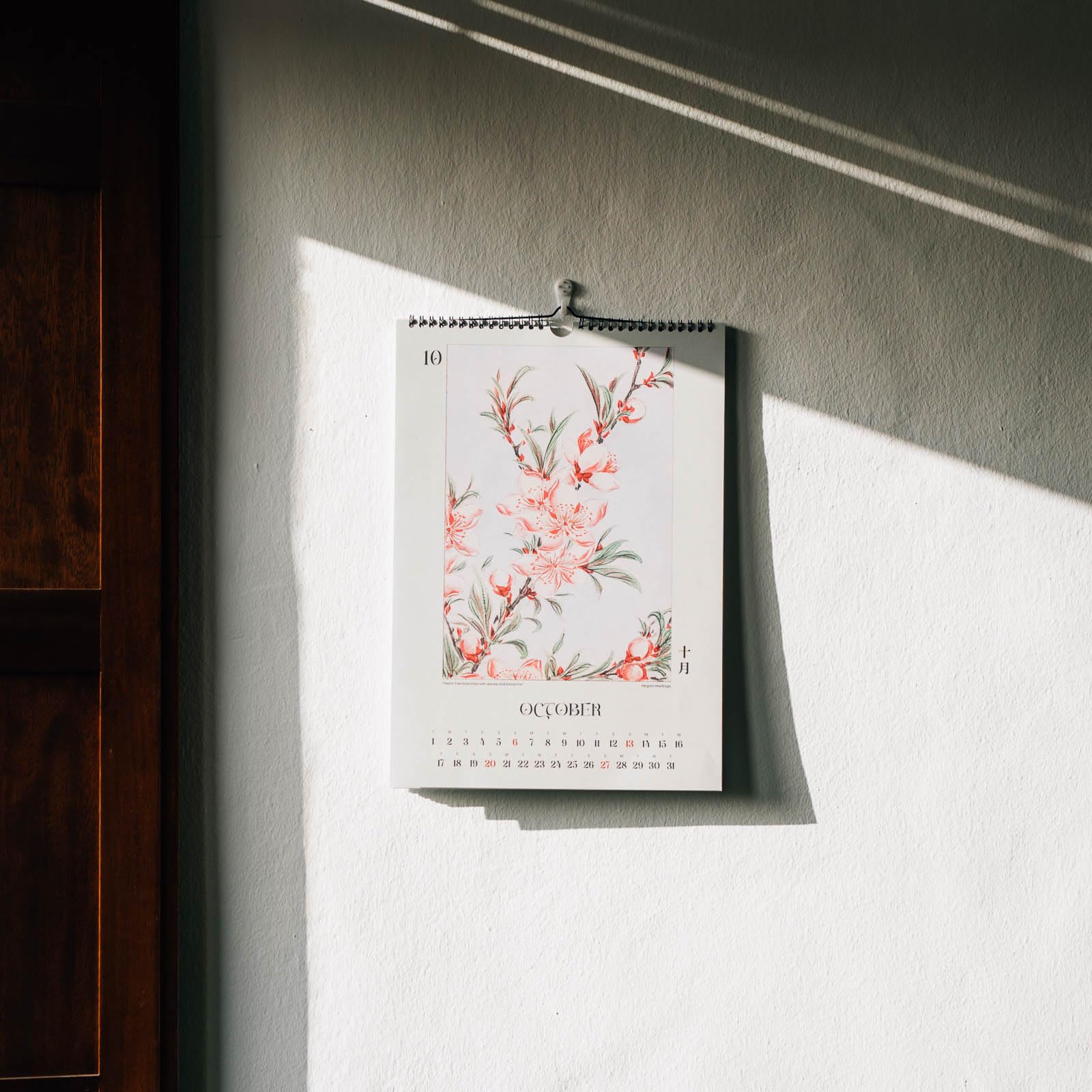 Kokonote Japanese Woodblocks A3 Wall Calendar 2024 - Image 4
