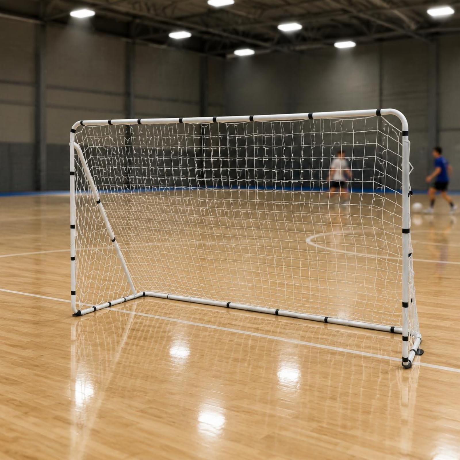 Porta da Calcio a 5 Professionale Porta da Calcio a 5 Tubo di Ferro Kit Completo Attrezzatura Sportiva per Allenatori