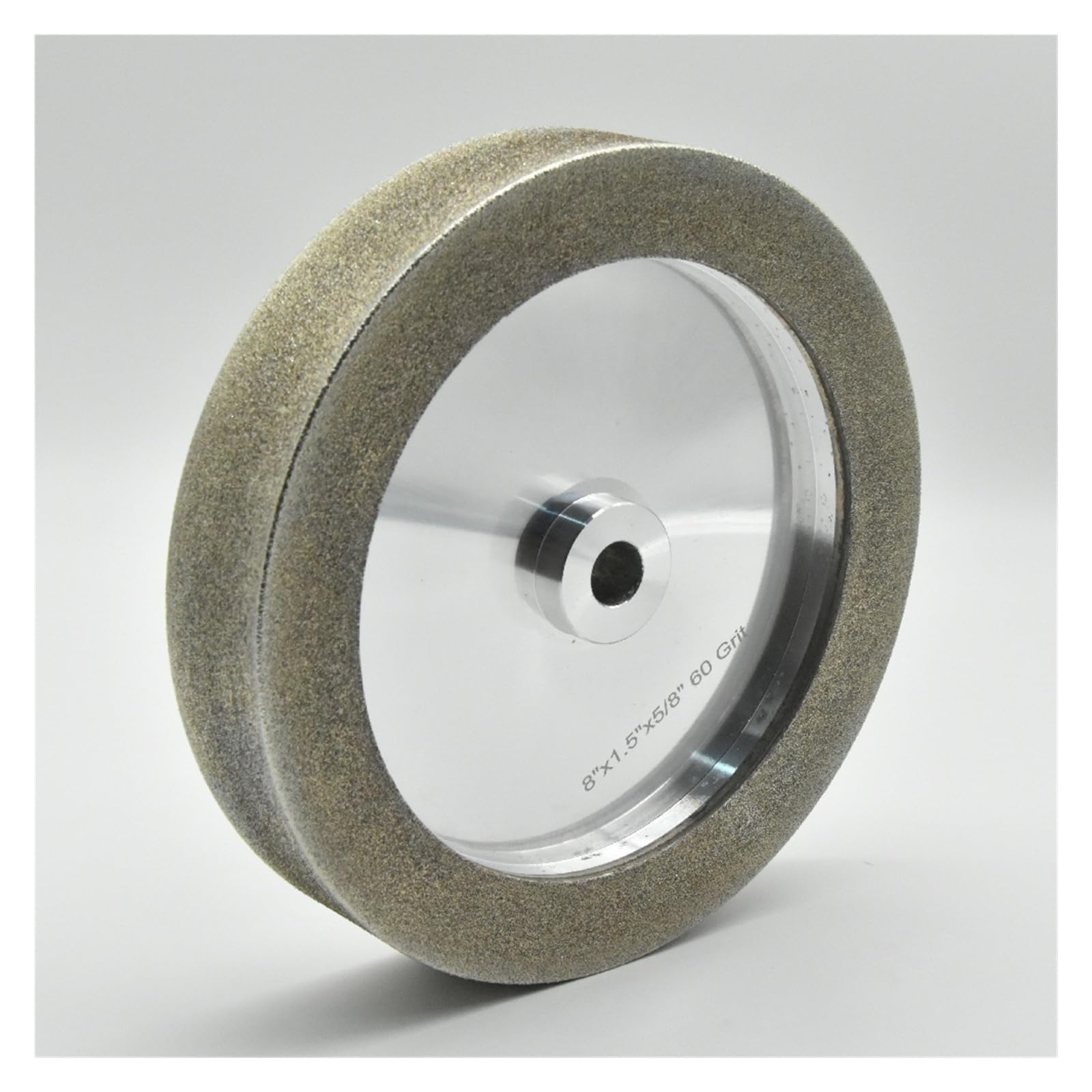 Mola CBN da 8 pollici, foro da 200 mm x 1,5 "5/8" | Grana 60 180 220 350 600 | for l'affilatura di utensili HSS e for tornitura del legno(60)