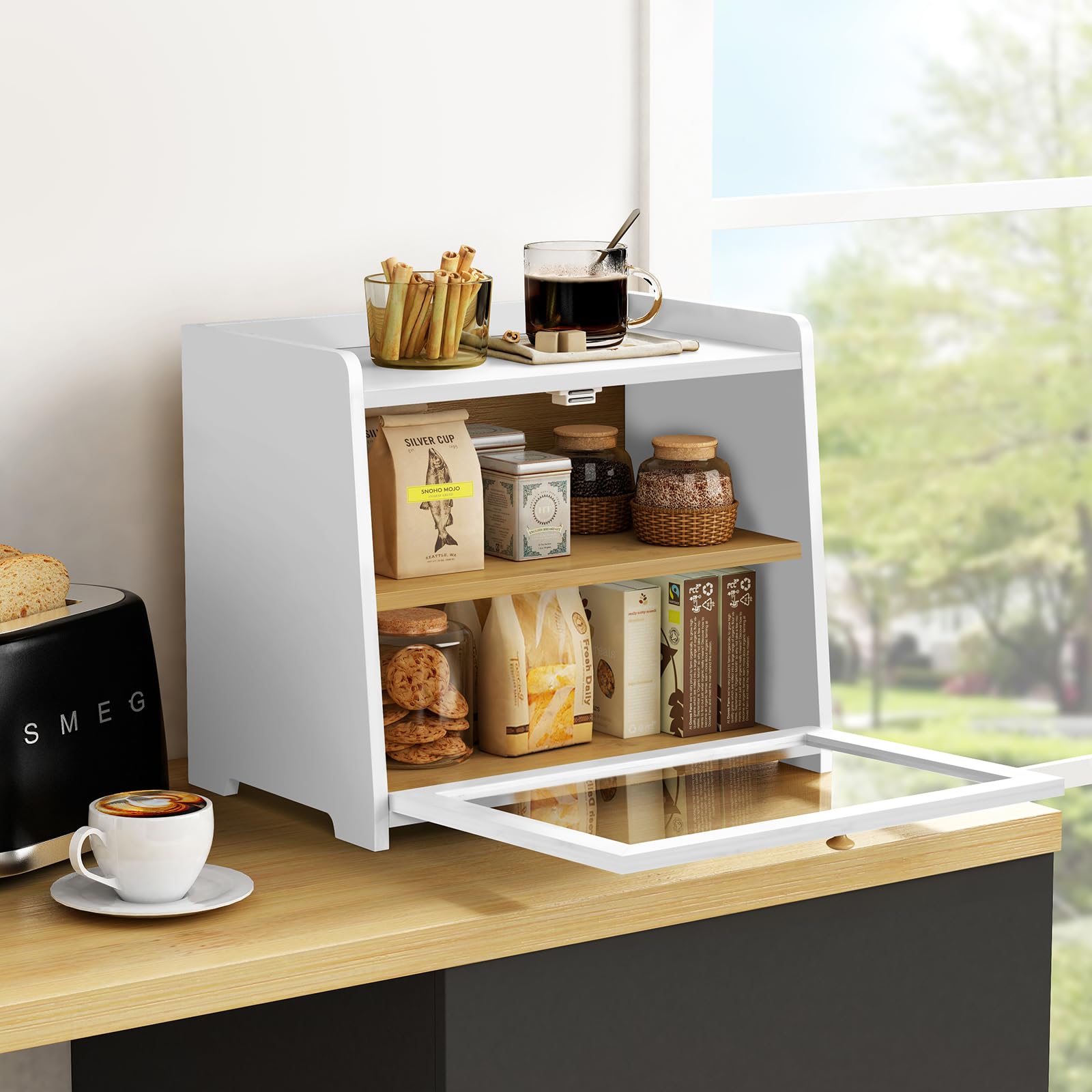White Bread Box - Keep Bread Fresh! -3