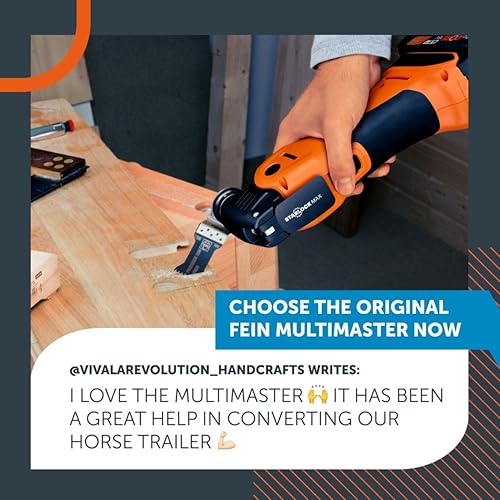 Miniatura 3 de Fein MultiMaster inalámbrico AMM 500 AS 2 Ah con bolsa de nailon para construcción y renovación de interiores, montaje Starlock Plus, sistema