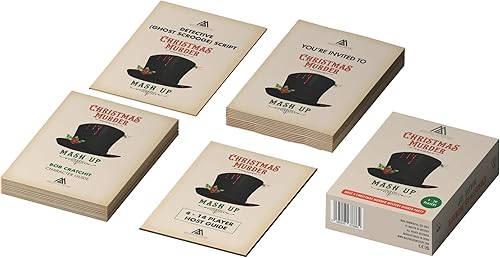 Miniatura 2 de Juego de cena de misterio de asesinato de Navidad rejugable - Noche de juegos de fiesta familiar victoriana de Navidad - Idea de juegos de fiesta de