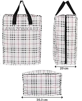 Anazonkart (TM) Burberry Print Shoe Organizer Bag Travel