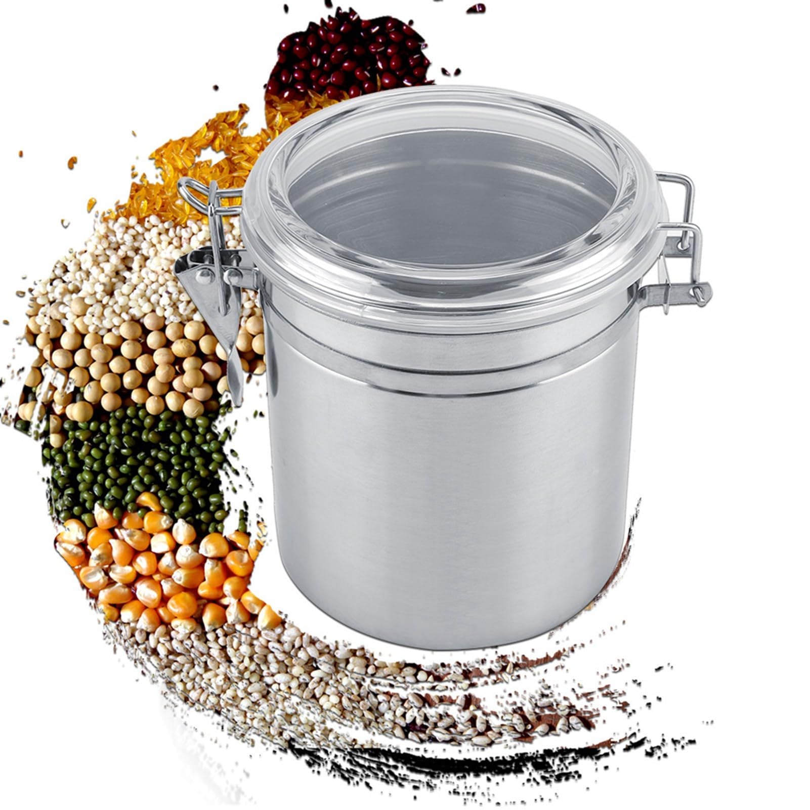 Tomotato Stainless Steel Coffee Container Vacuum Sealed Storage Jar — image 1