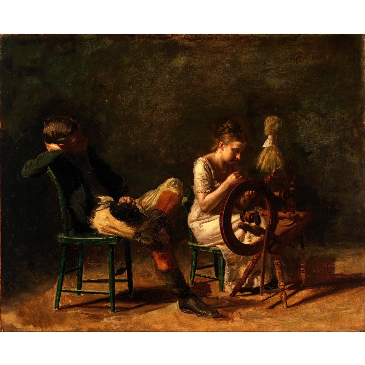 Toile roulée Eakins La cour aux couleurs résistantes à la décoloration - 2
